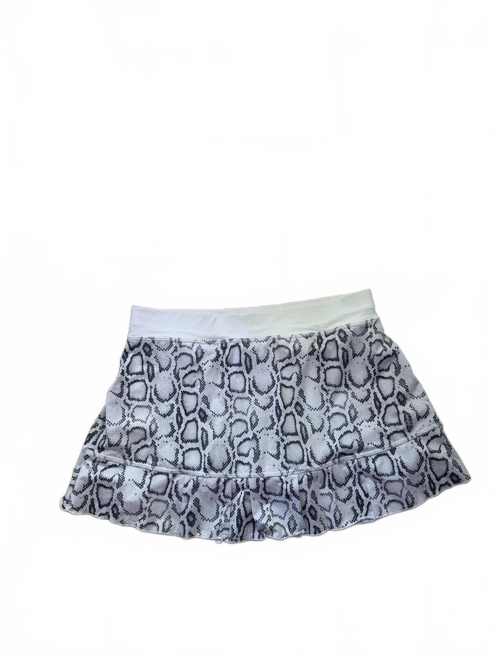 Sofibella Snake Skin Print Tennis Golf Skort Women's Athletic Skirt Size L